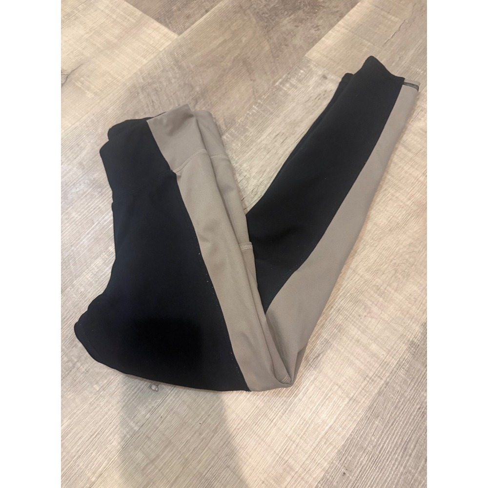 Abercrombie Kids YPB Active Leggings - Black & Gray Colorblock - Size 11/12